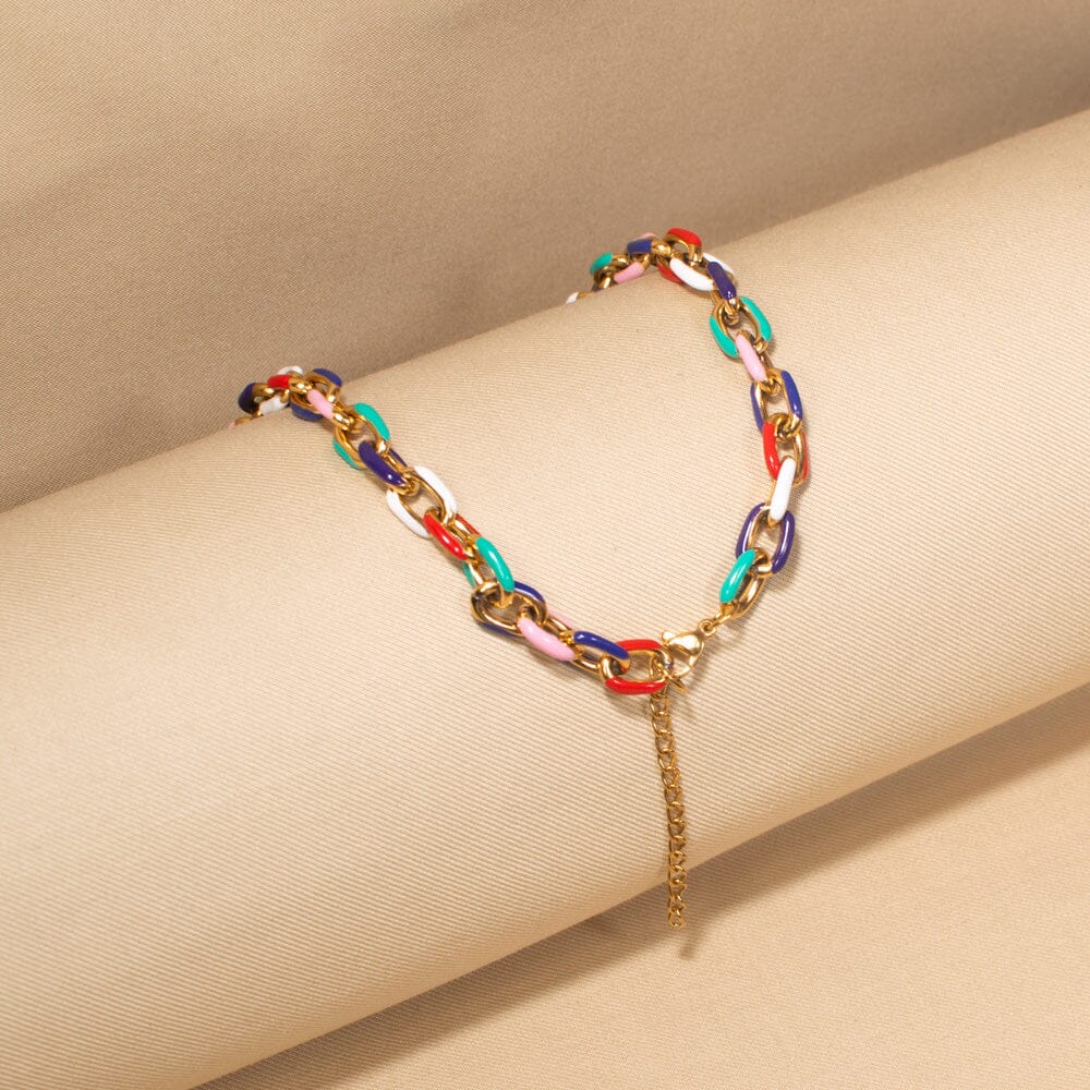 Colorwave Chain Necklace-Edgy Collection