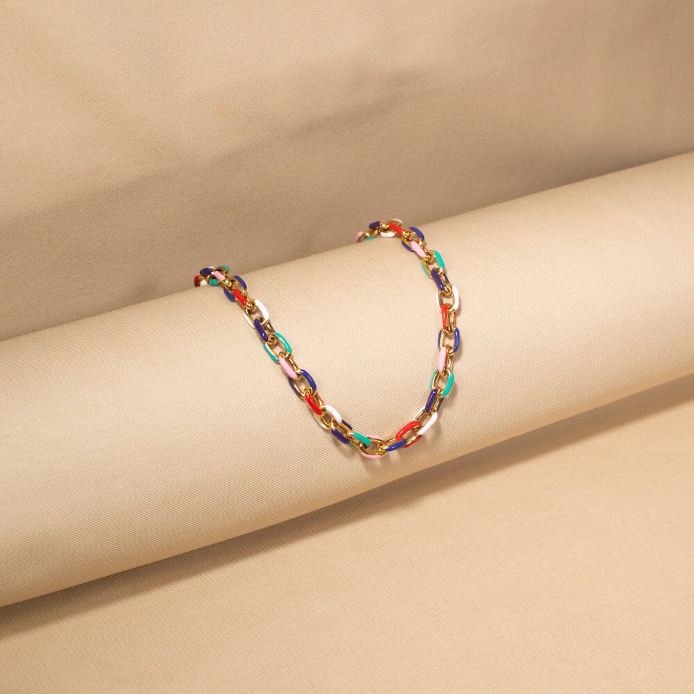 Colorwave Chain Necklace-Edgy Collection