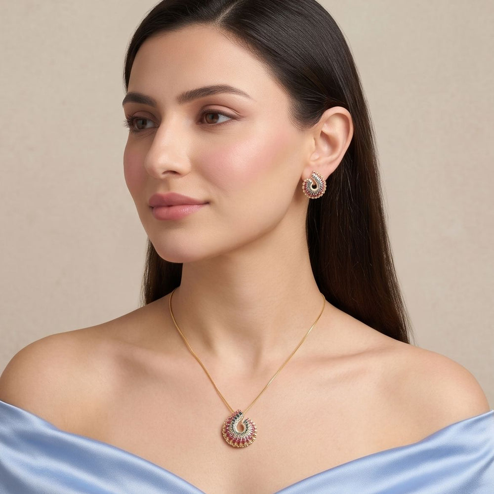 Confetti Swirl Pendant Set