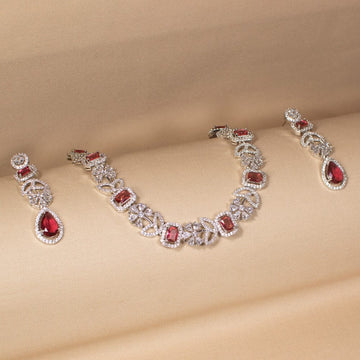 Crimson Countess Necklace Set