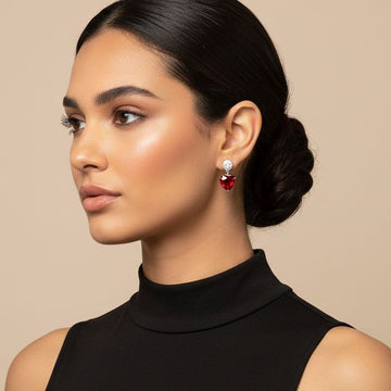 Crimson Grace Earrings - Minima Collection