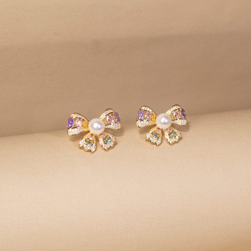 Cupcake Bow Studs - Minima Collection