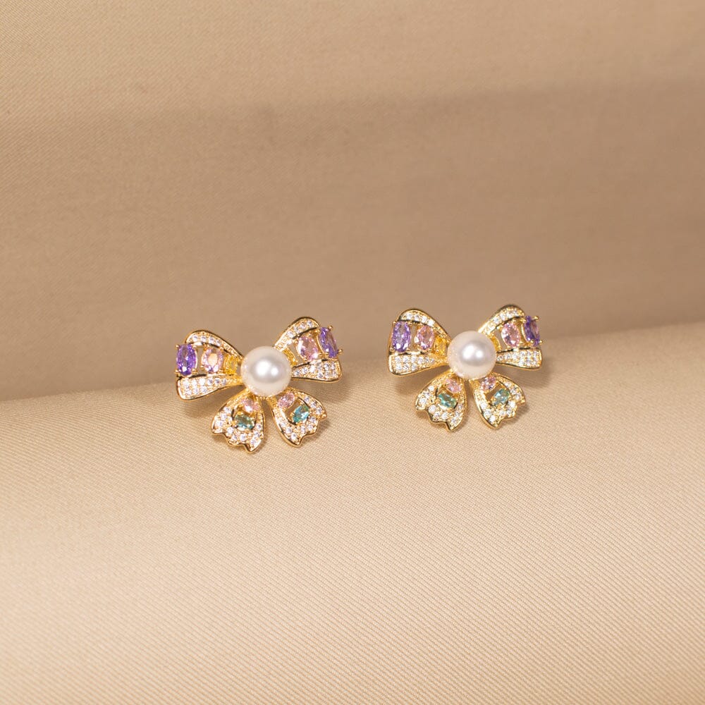 Cupcake Bow Studs - Minima Collection
