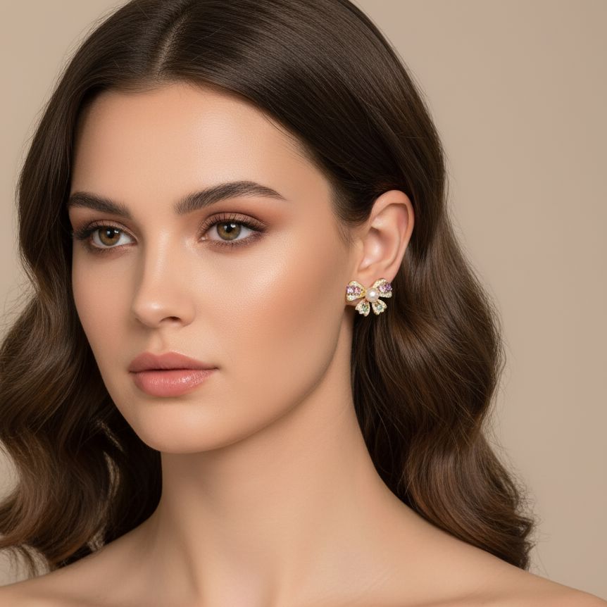 Cupcake Bow Studs - Minima Collection