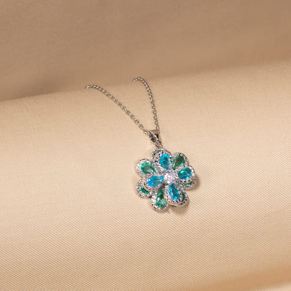 Daisy Dreams Pendant Set-Blue-Edgy Collection