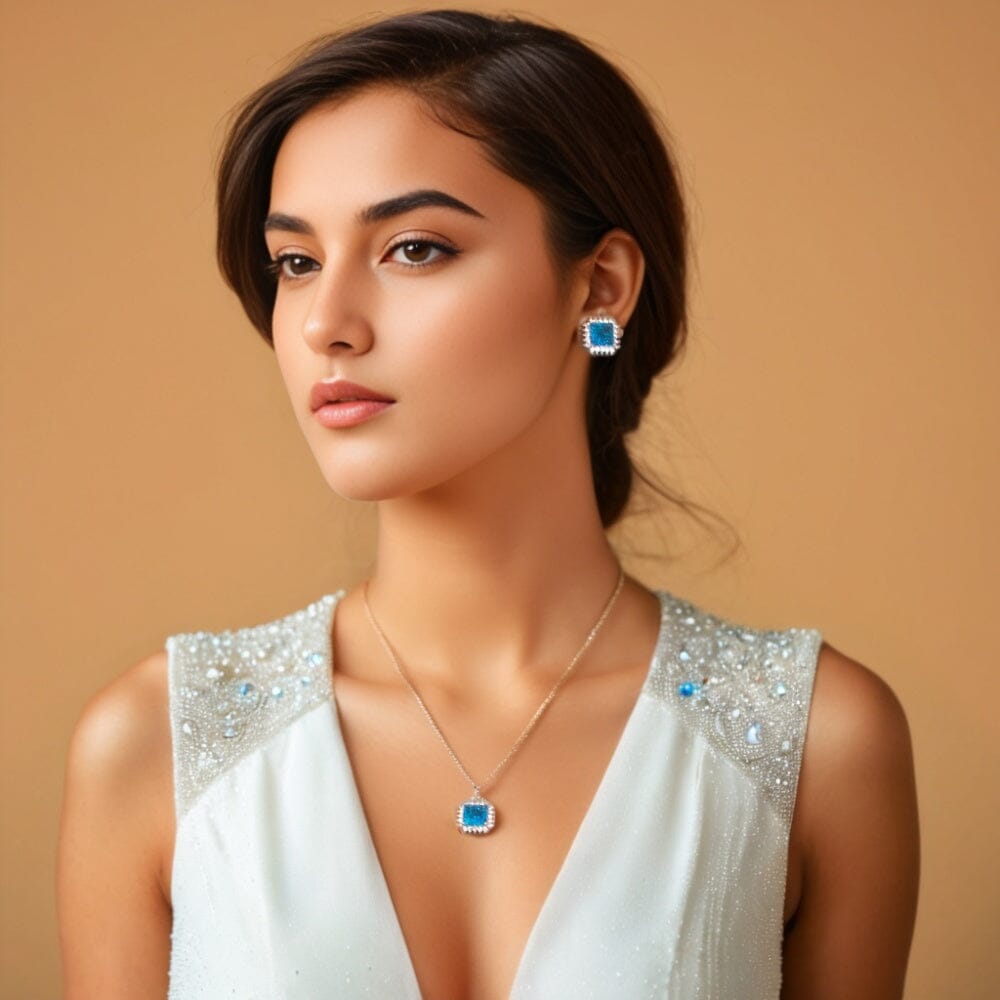 Dania Pendant Set - Blue - Minima Collection