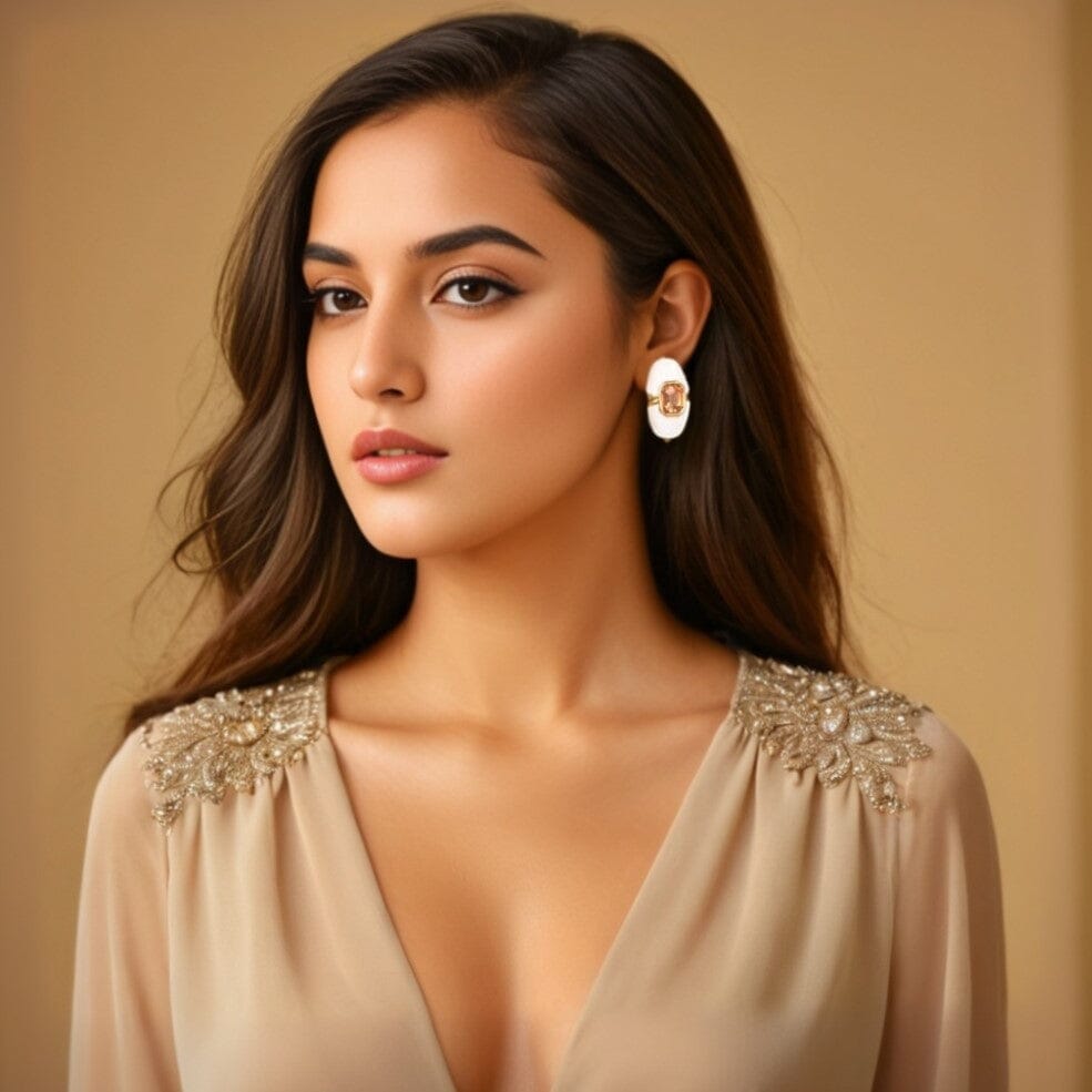 Dew Enamel Studs - Edgy Collection