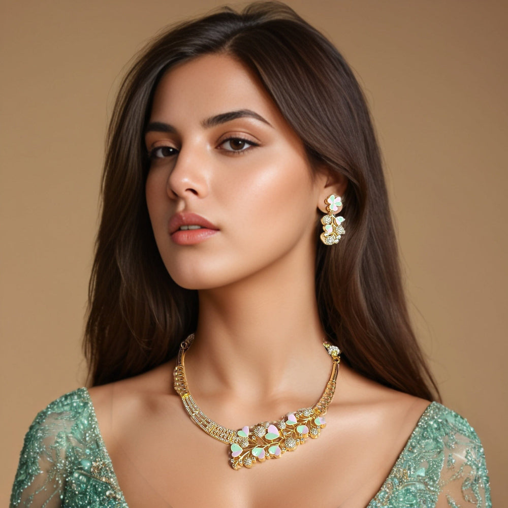 Dilbaro Necklace Set - Lavender