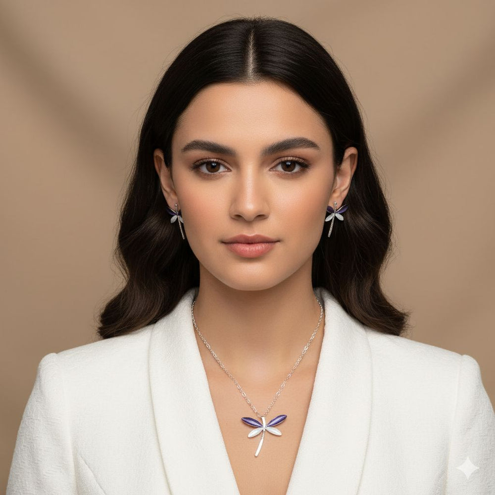 Dragonfly Charm Pendant Set - Nature Collection