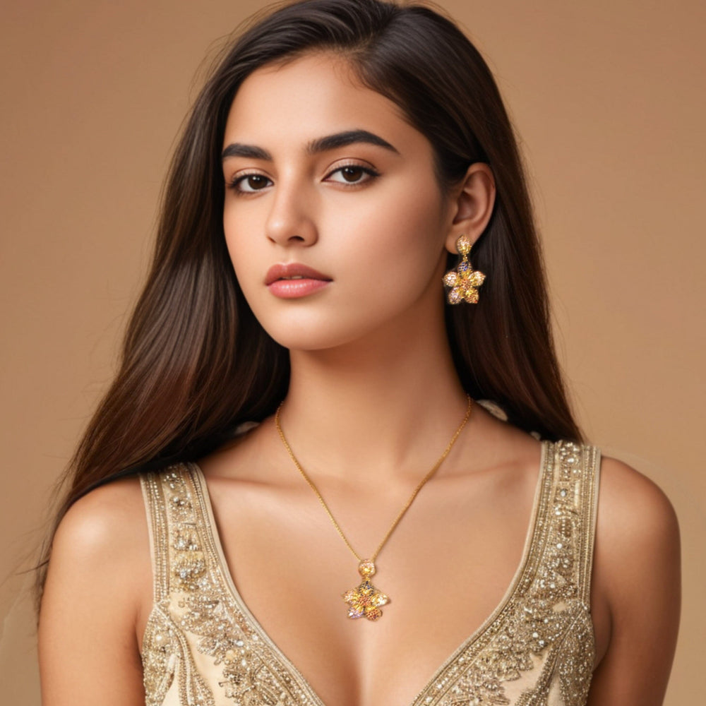 Elegant Flora Luxury Pendant Set - Nature Collection