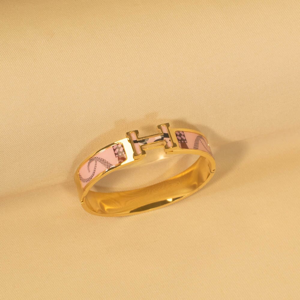 Eliza Openable Bracelet - Pink - Edgy Collection