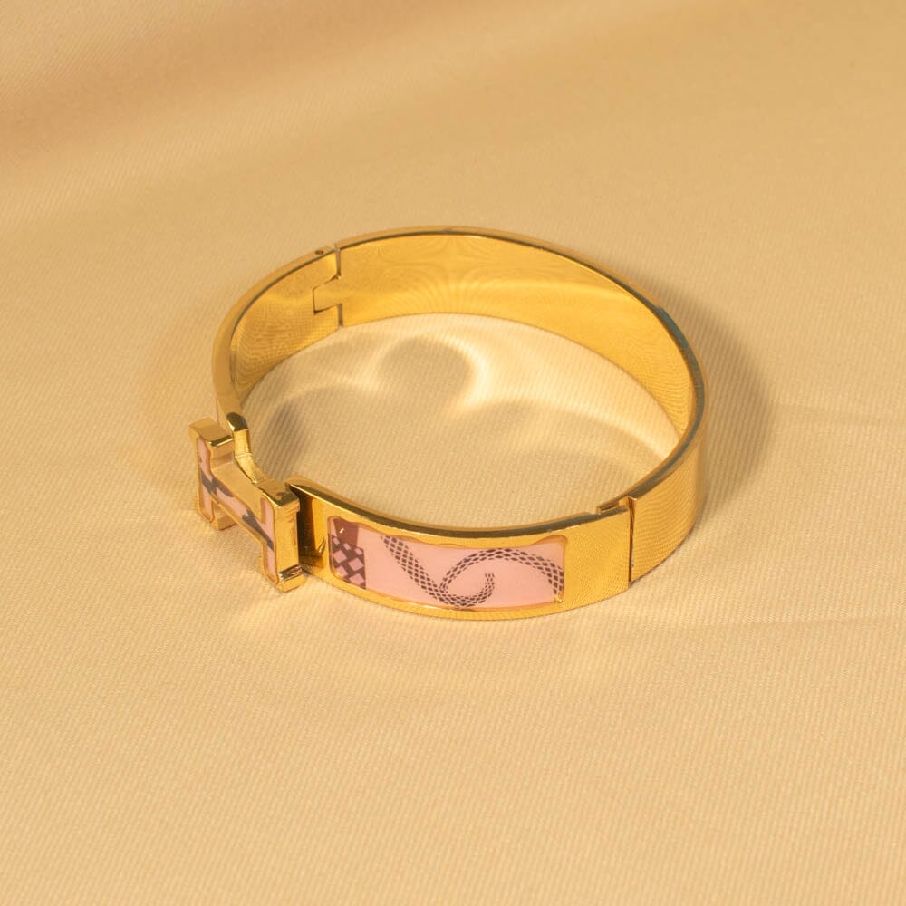 Eliza Openable Bracelet - Pink - Edgy Collection
