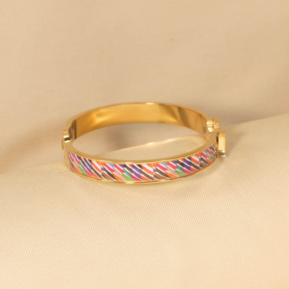 Eliza Openable Bracelet - Slim Rainbow - Edgy Collection