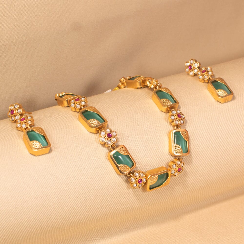 Emerza Statement Necklace Set - Pratha Collection