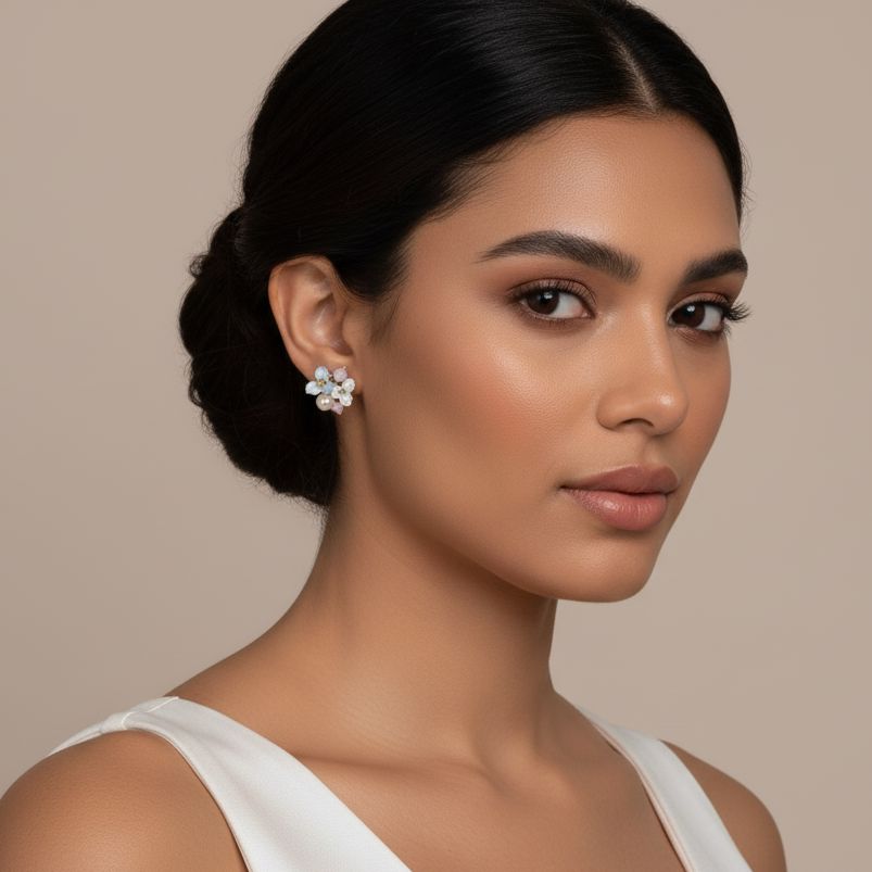 Ethereal Floral Studs - Nature Collection