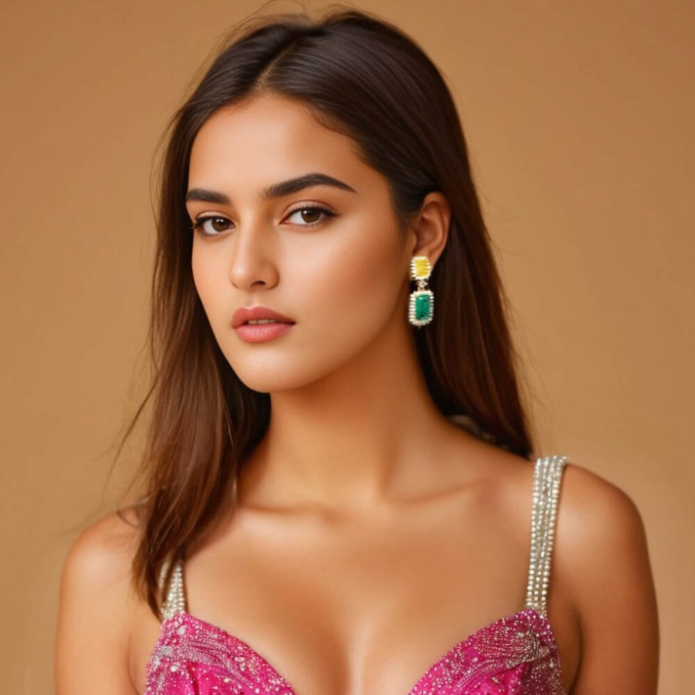 Gia Statement Danglers - Edgy Collection