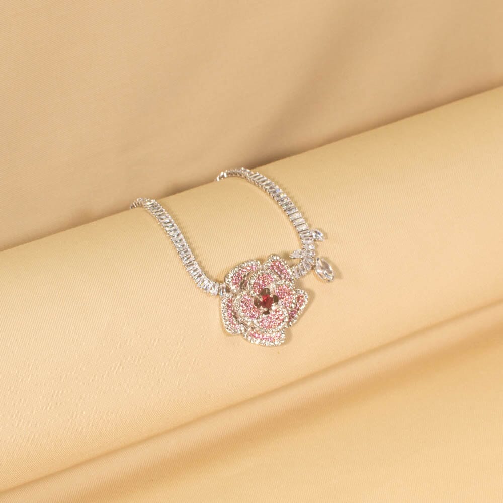 Forest Flower Necklace Set - Glitterati Collection
