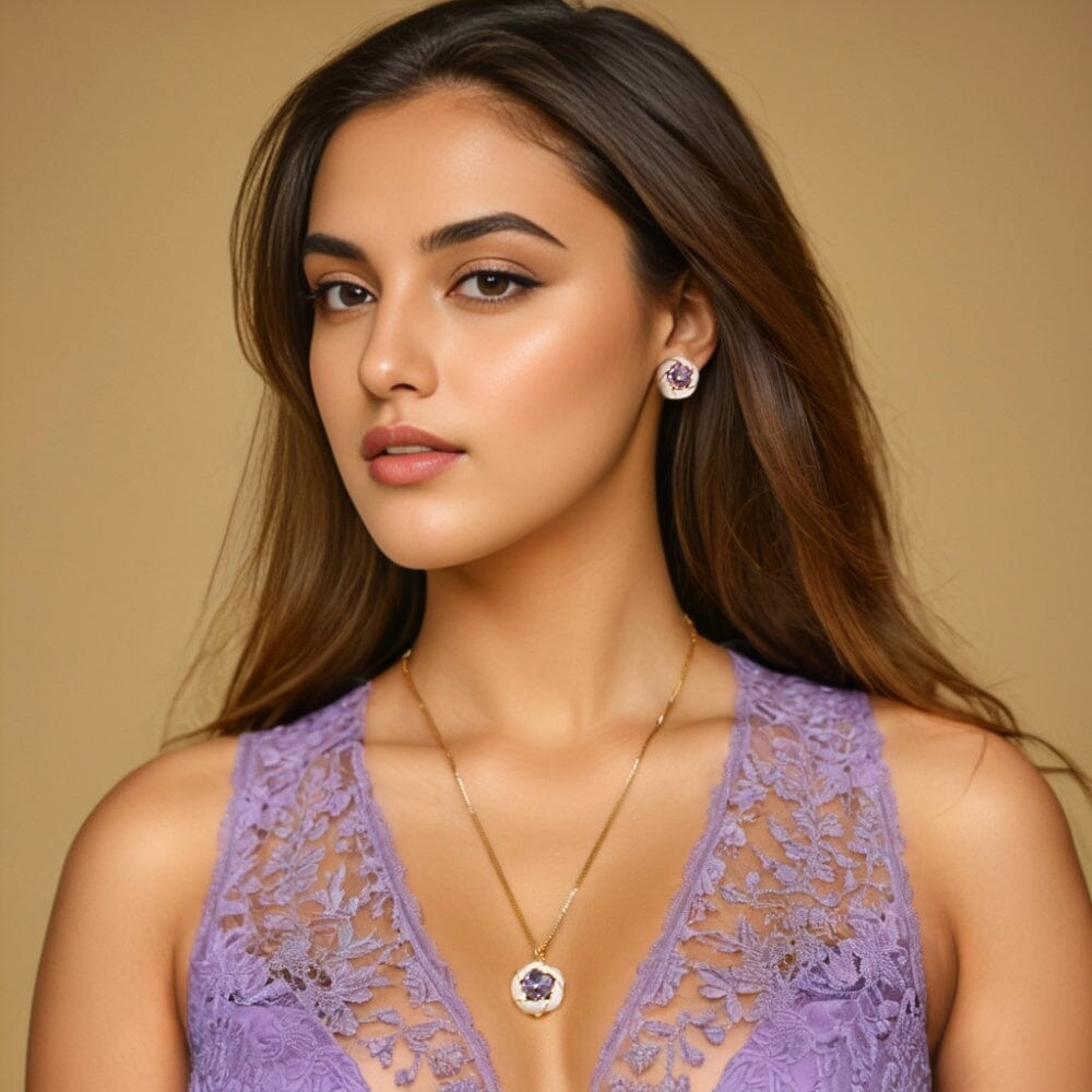 Freida Pendant Set - Lavender - Minima Collection