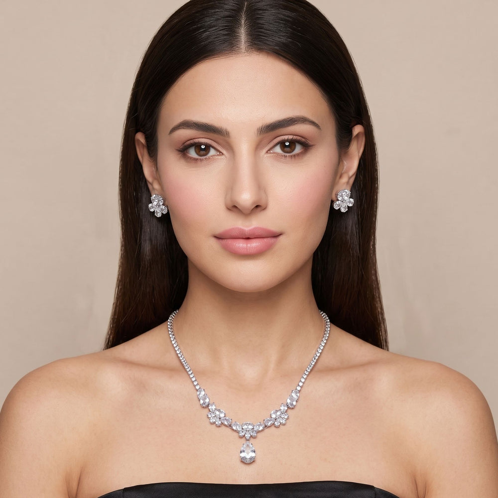 Frost Cascade Necklace Set