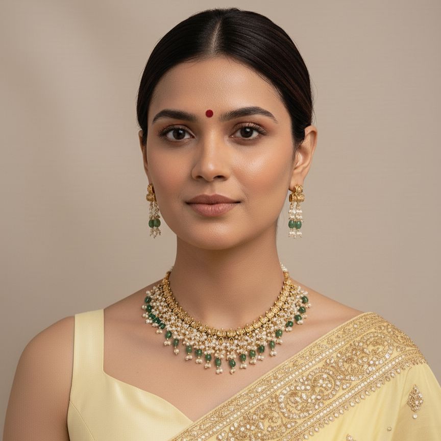 Gloria Necklace Set-Sparsh Collection