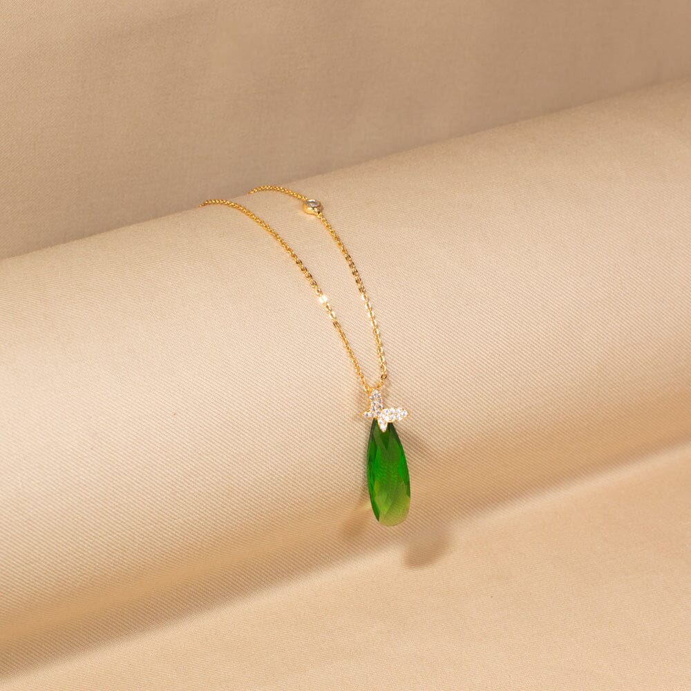 Green Glace Pendant Set -Blue- Edgy Collection