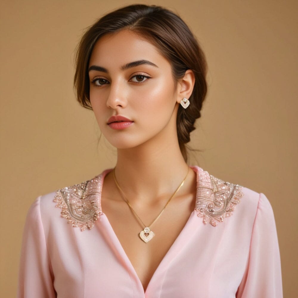 Heart Beat Pendant Set - Minima Collection