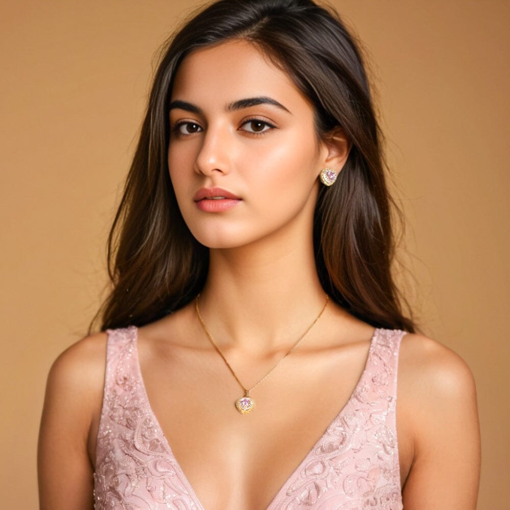 Heartelle Pendant Set - Glitterati Collection