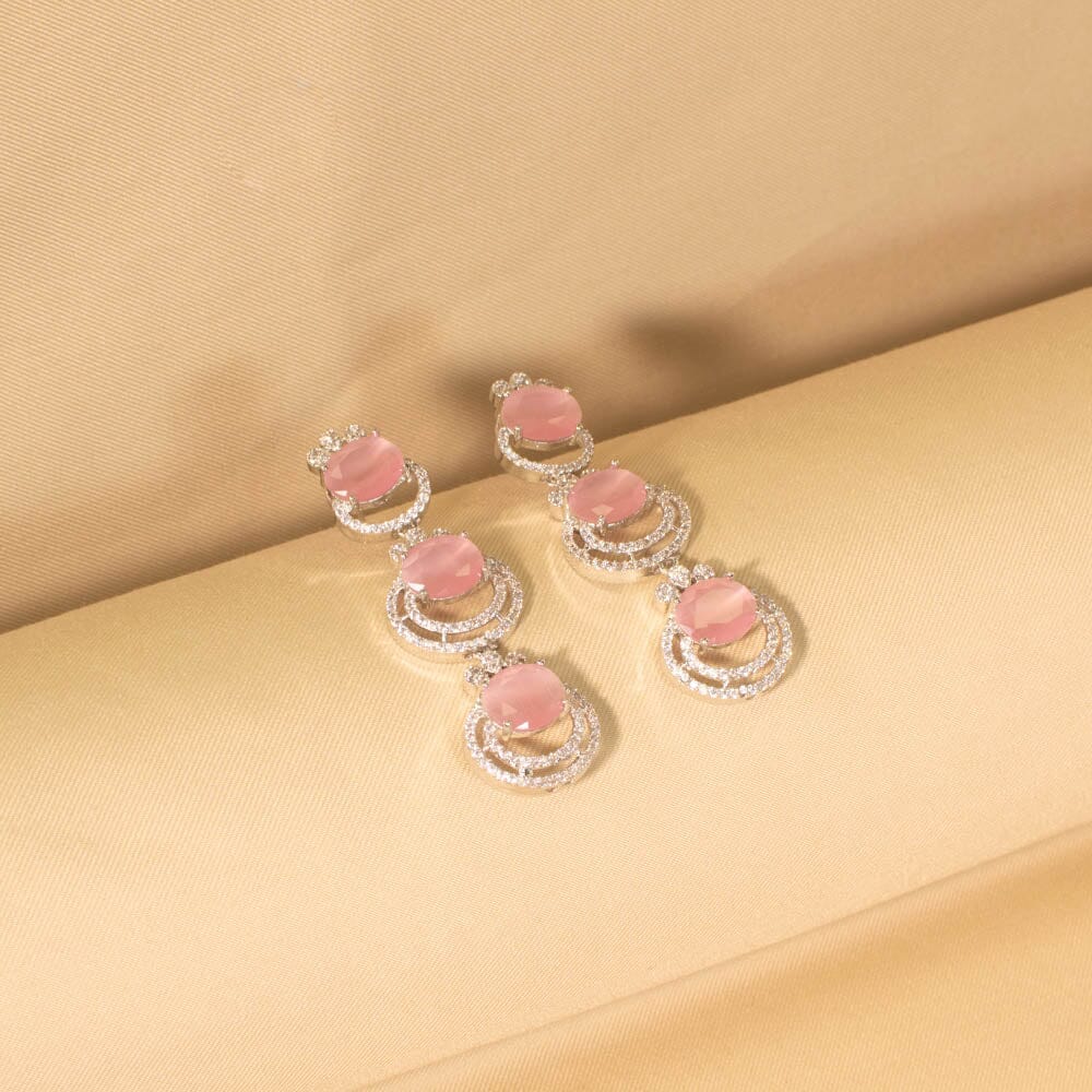 Heena Necklace Set - Pink - Glitterati Collection