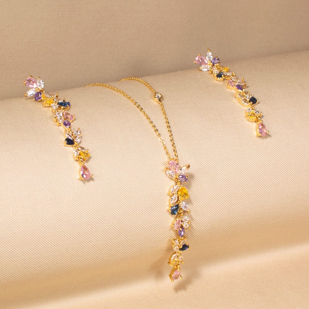 Iris Glint Pendant Set - Raksha Bandhan Collection