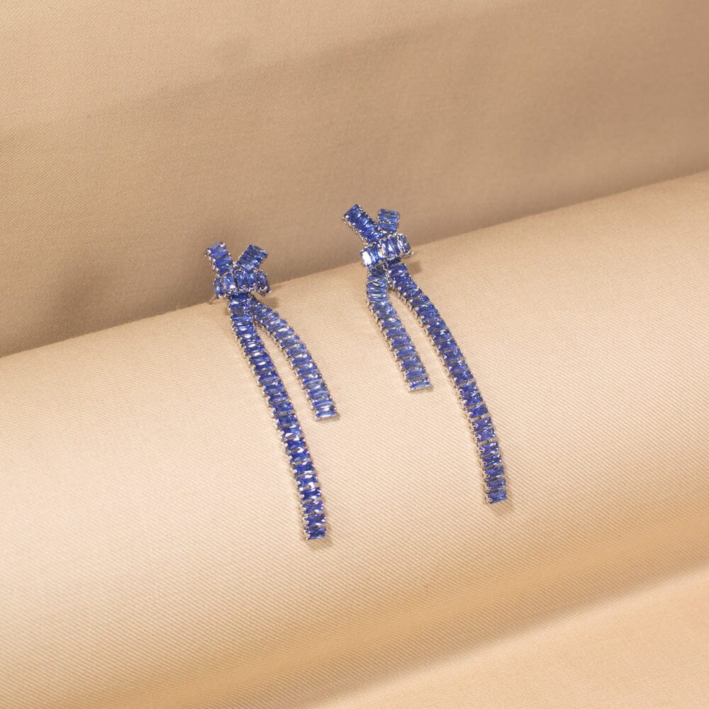 Isla Statement Necklace Set-Blue-Glitterati Collection