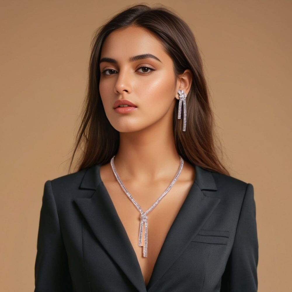 Isla Statement Necklace Set-Glitterati Collection