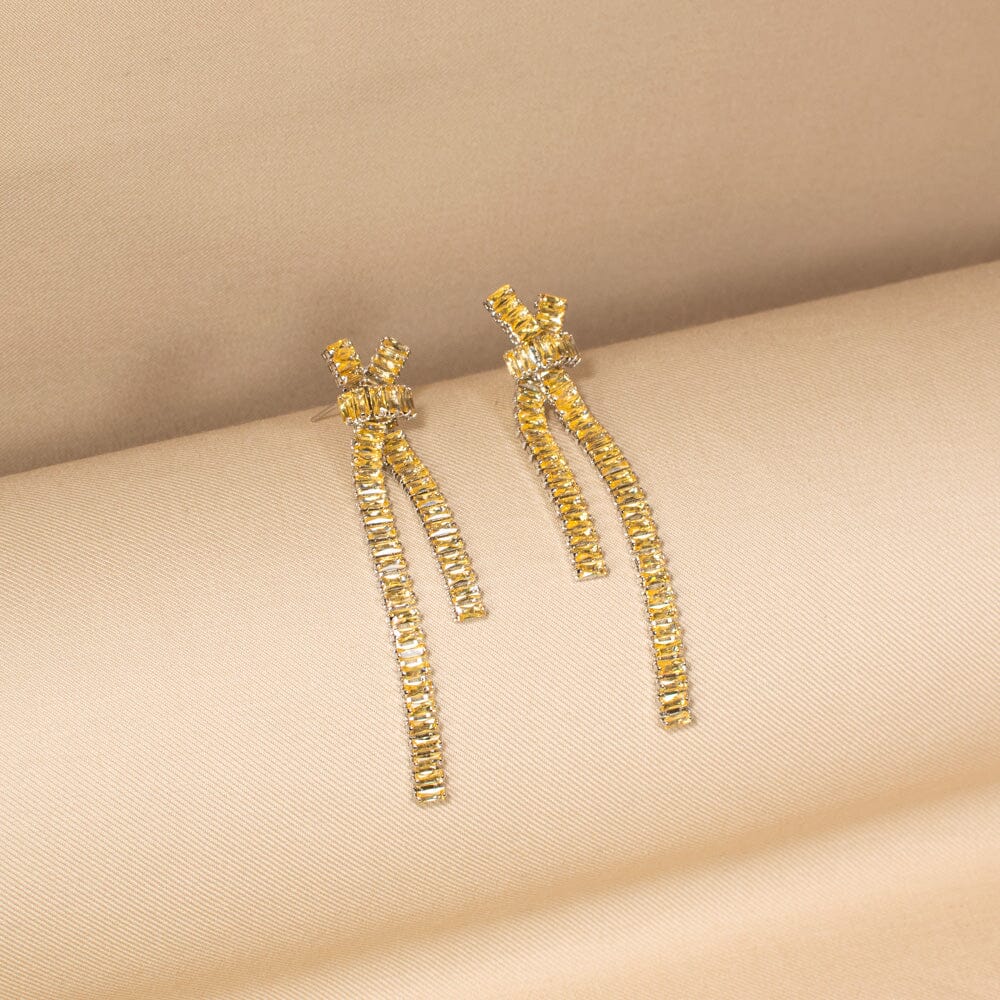Isla Statement Necklace Set-Yellow-Glitterati Collection