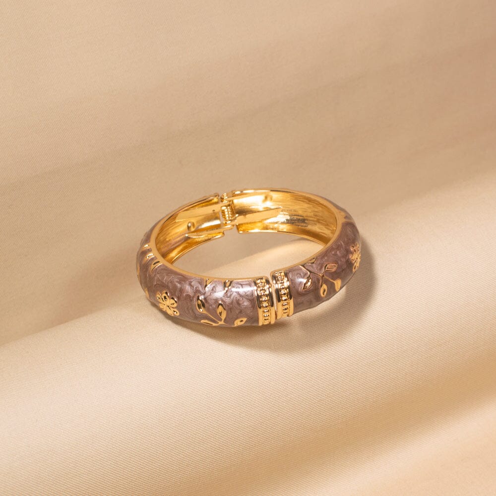 Juno Openable Bangle-Brown