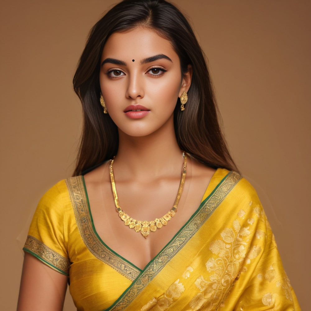 Kaashvi Gold Replica Necklace Set - Alankar Collection