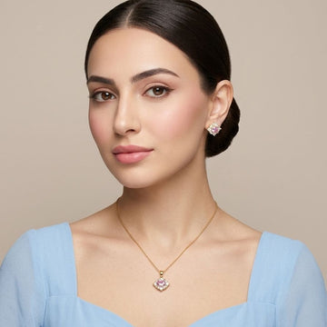Lara Pendant Set-Pink