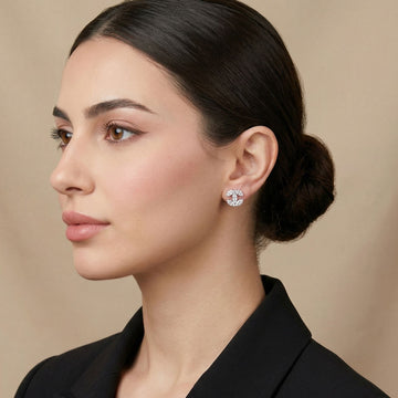 Laurel Studs - Silver