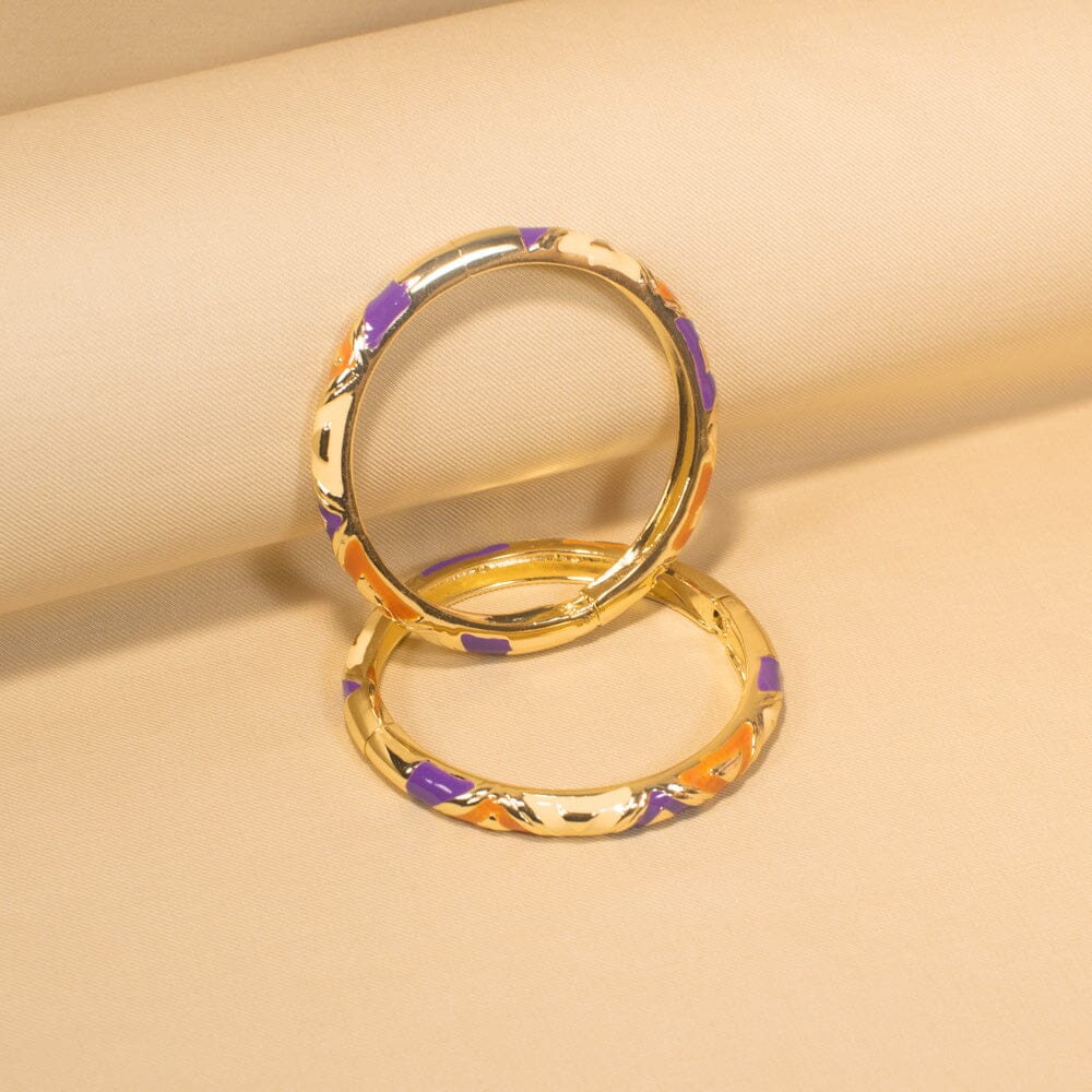 Lavender Bloom Bangles - Pack of 2