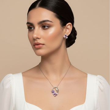 Lavender Garden Pendant Set