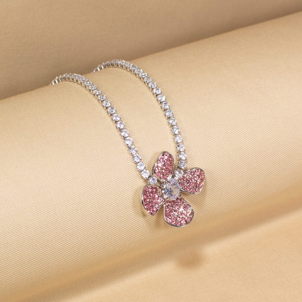 Liana Necklace Set-Pink-Glitterati Collection