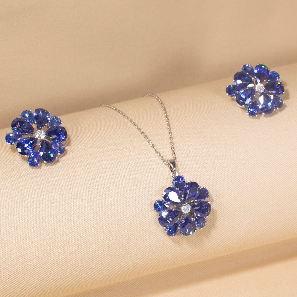 Lumina Pendant Set-Blue-Glitterati Collection
