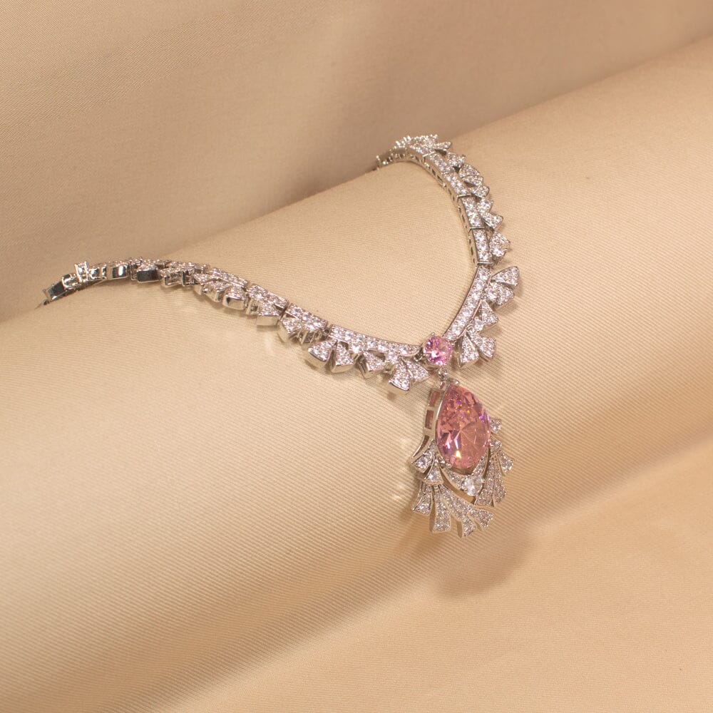 Lumira Blush Luxury Necklace Set - Glitterati Collection