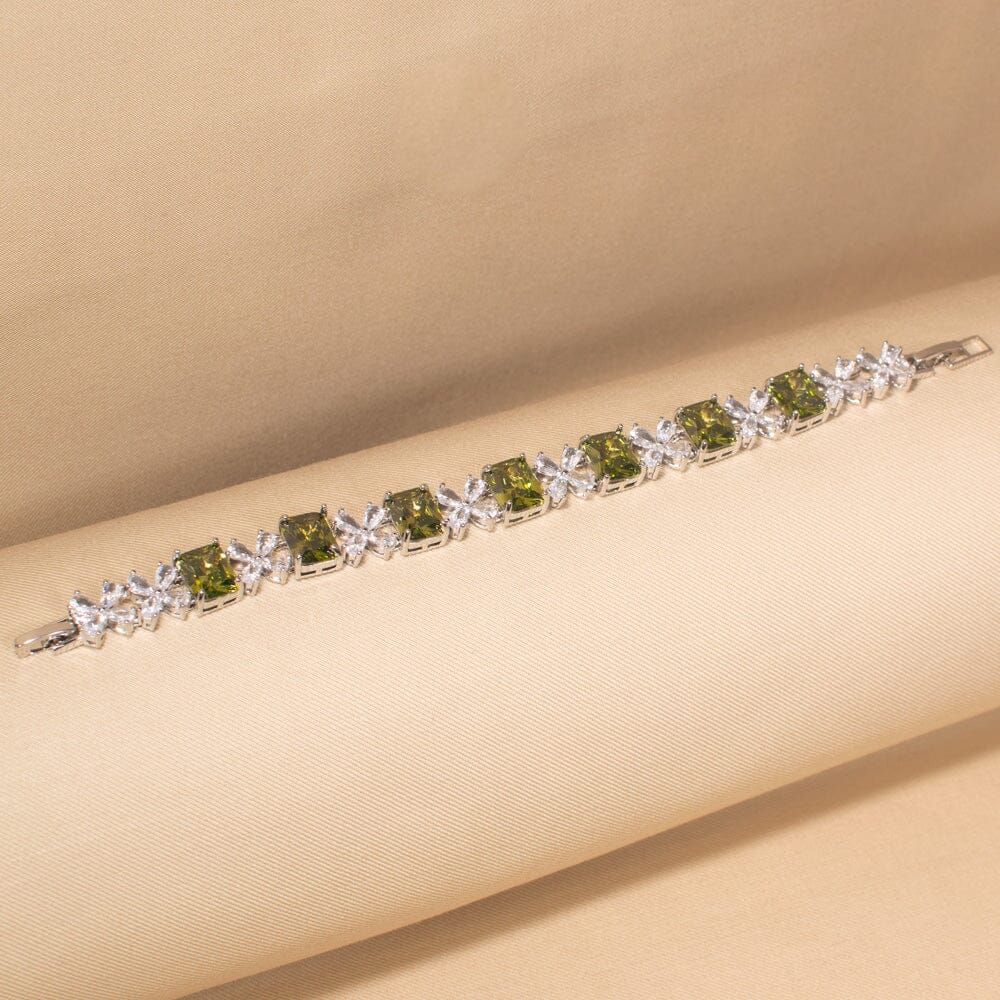 Lyanna Bracelet-Green-Glitterati Collection