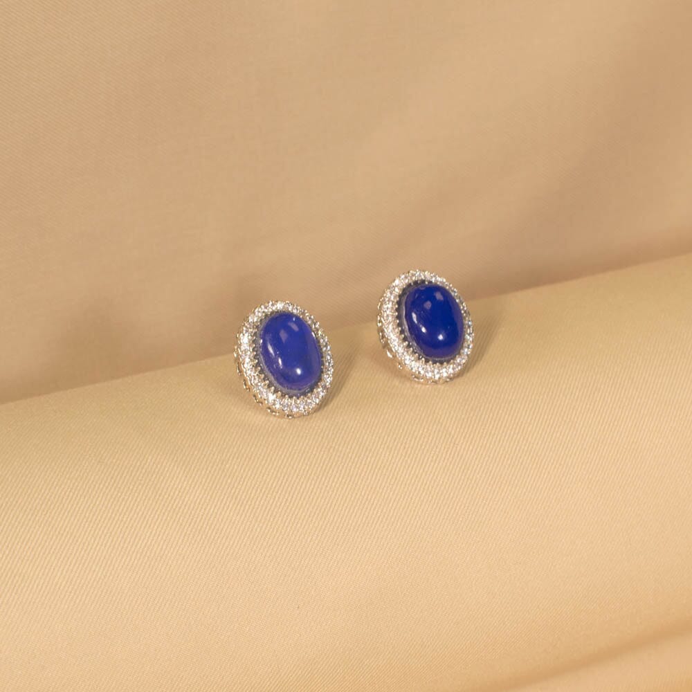 Maani Pearl Choker - Blue - Pratha Collection