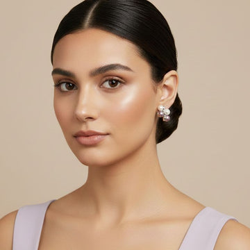 Mabel Studs - Purple