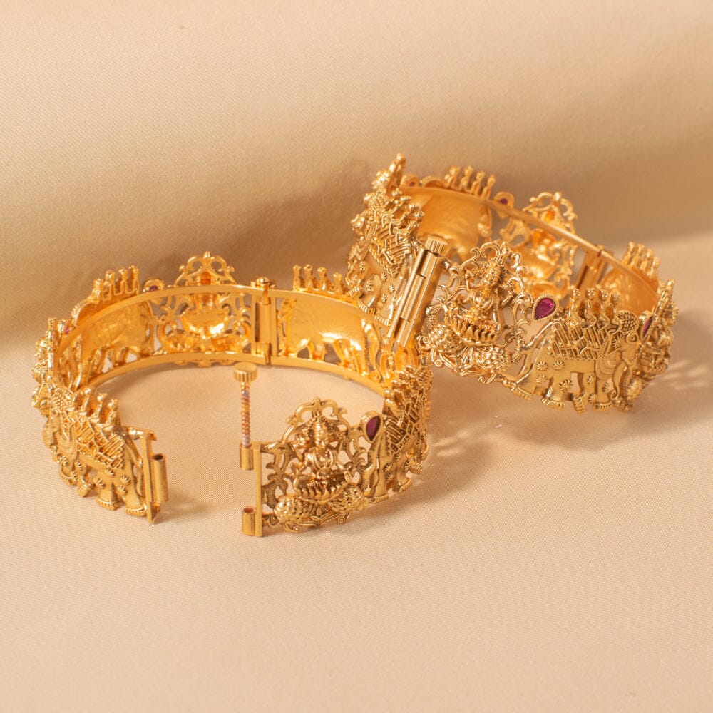 Mahalaxmi Rajwadi Openable Kada - Pratha Collection