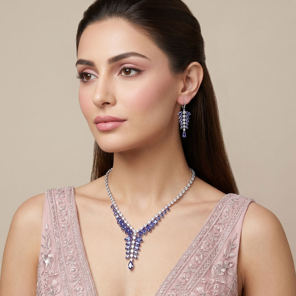 Majestic Plum Necklace Set
