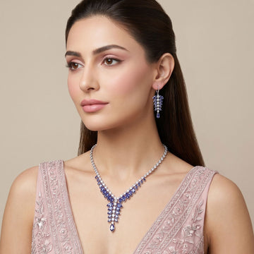 Majestic Plum Necklace Set
