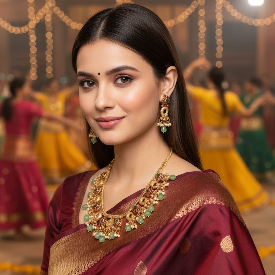 Manjari Necklace Set - Budget Series