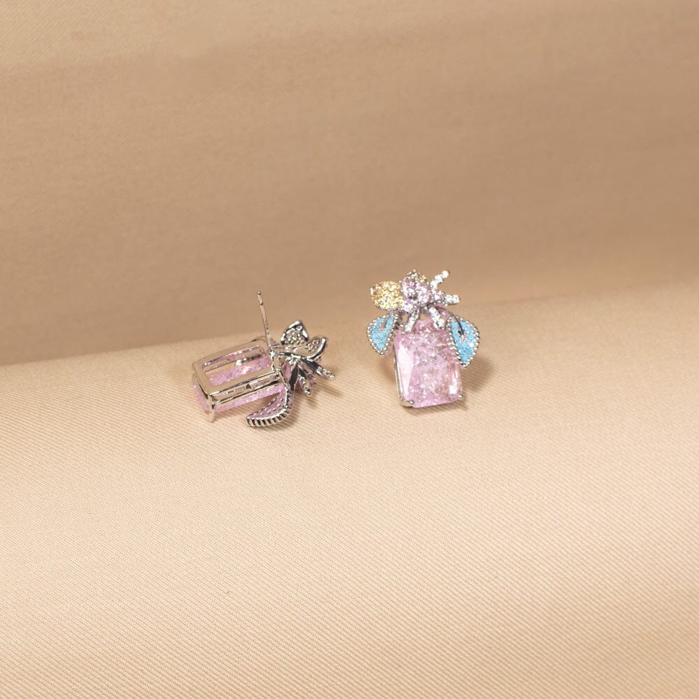 Marsha Studs-Pink-Glitterati Collection