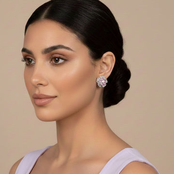 Meadow Sparkle Studs - Pink